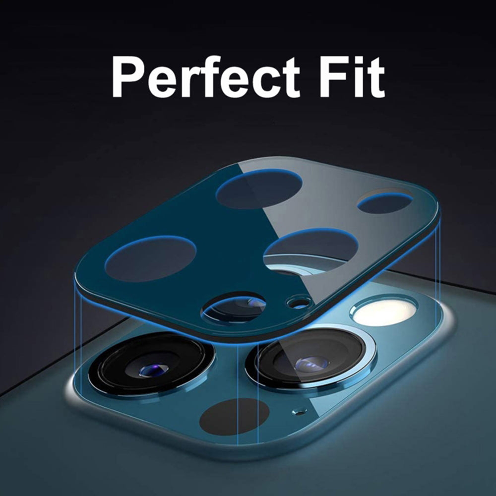 Ochranná fólia na zadnú kameru Techsuit pre Apple iPhone 17 Pro Max, tvrdené sklo, tmavomodrá