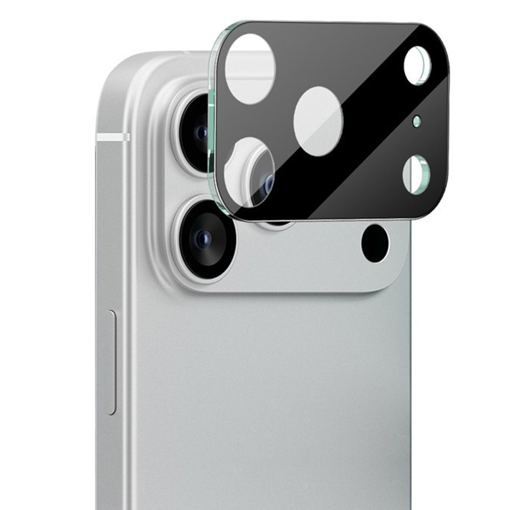 Ochranná fólia na zadnú kameru Techsuit pre Apple iPhone 17 Pro Max, Tvrdené sklo, Čierna