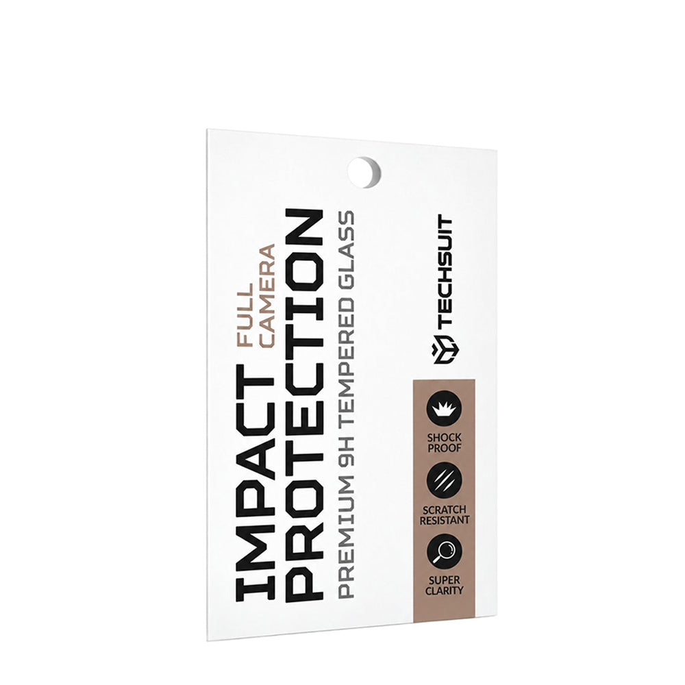 Ochranná fólia na zadný fotoaparát Techsuit pre Apple iPhone 18 Pro, tvrdené sklo, strieborná