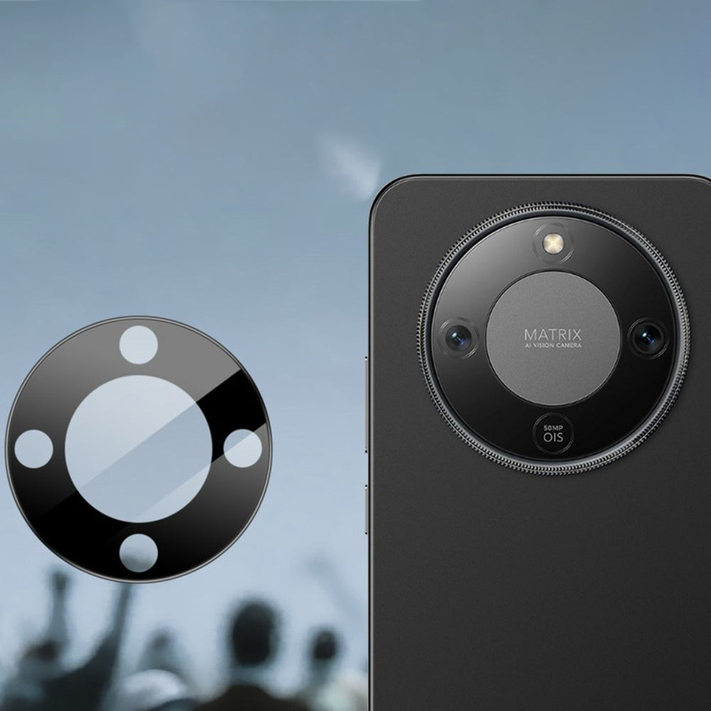 Ochranná fólia na zadnú kameru Techsuit pre Honor Magic8 Lite, Tvrdené sklo, Čierna