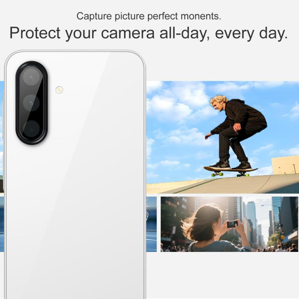 Ochranná fólia na zadnú kameru Techsuit pre Samsung Galaxy A17 4G / A17 5G, tvrdené sklo, čierna