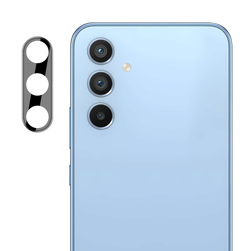 Ochranná fólia Techsuit na zadnú kameru pre Samsung Galaxy A34 A346, Tvrdené sklo, Čierna