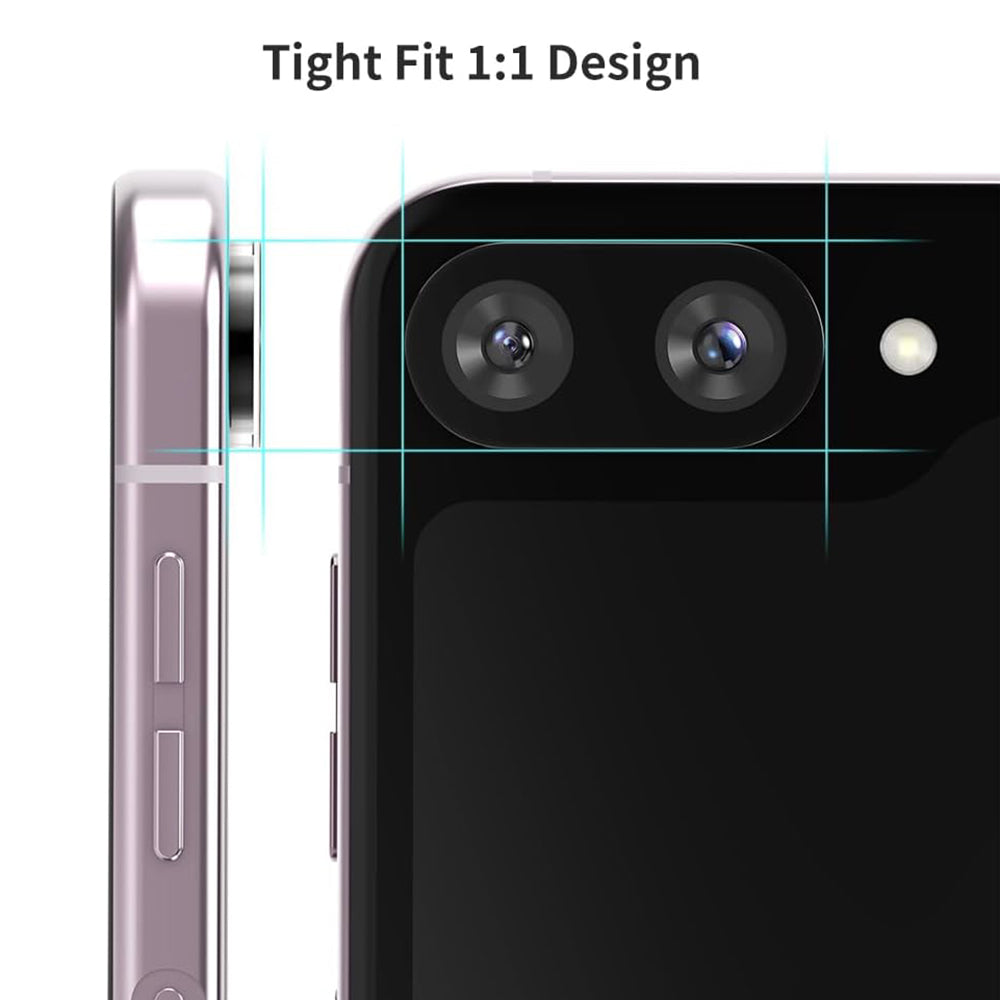 Ochranná fólia na zadnú kameru Techsuit pre Samsung Galaxy Z Flip6 F741, tvrdené sklo, čierna