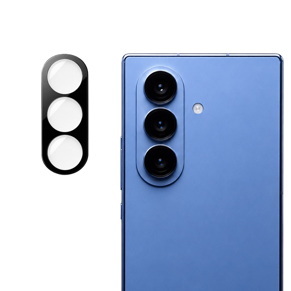 Ochranná fólia na zadnú kameru Techsuit pre Samsung Galaxy Z Fold8 Ultra F971, tvrdené sklo, čierna