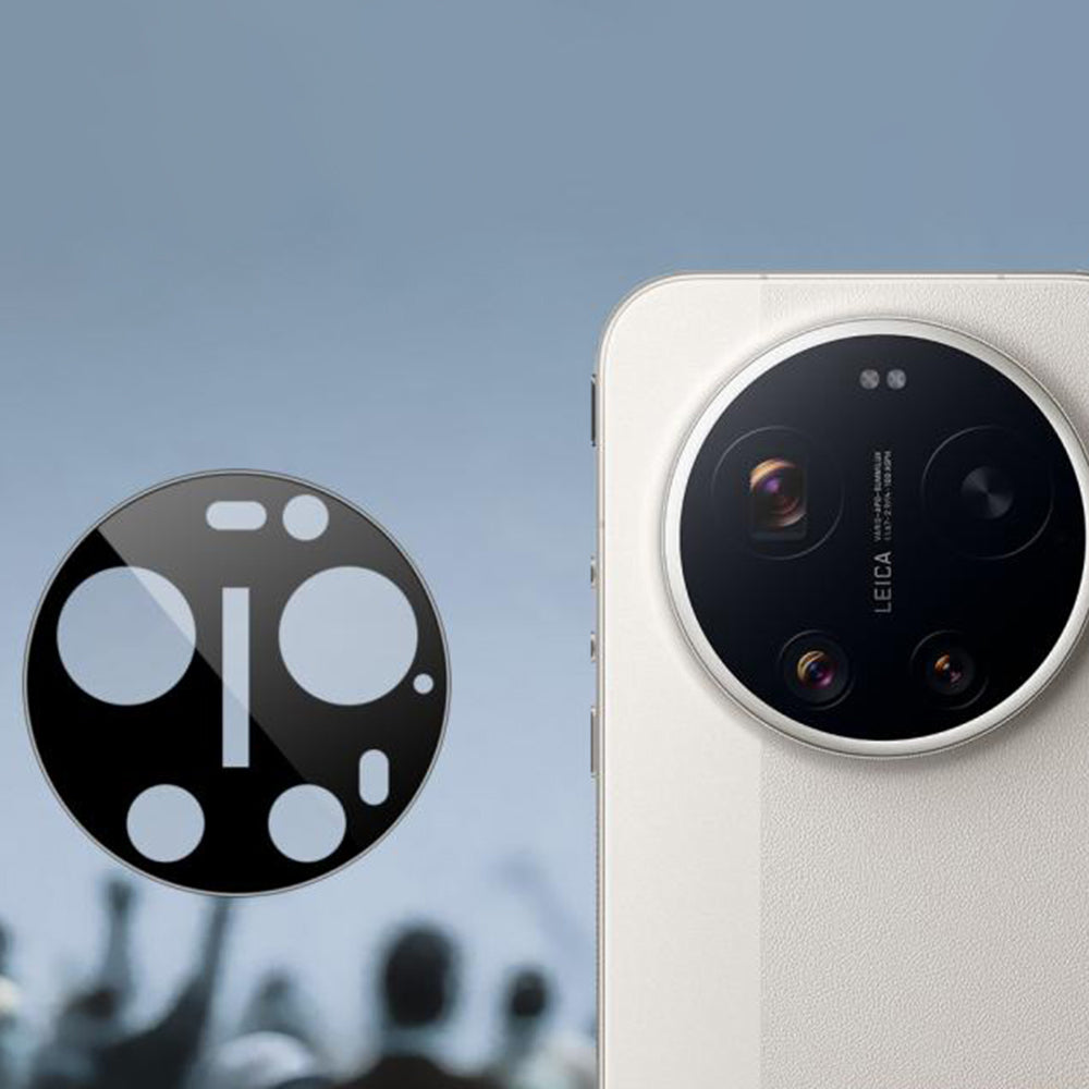 Ochranná fólia na zadnú kameru Techsuit pre Xiaomi 17 Ultra, Tvrdené sklo, Čierna