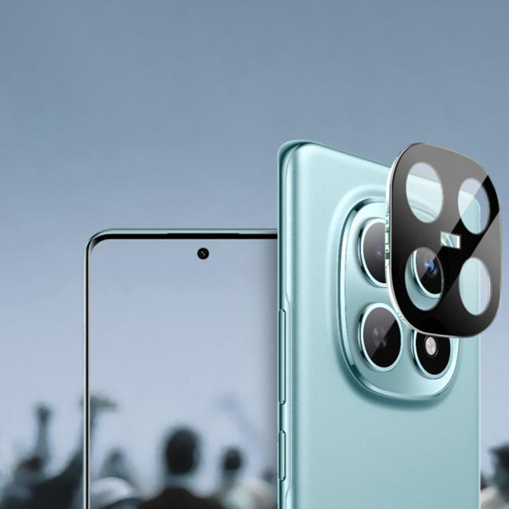 Ochranná fólia na zadnú kameru Techsuit pre Xiaomi Poco M8 / Redmi Note 15 5G, Tvrdené sklo, Čierna