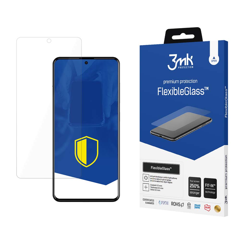 Ochranná fólia na displej 3MK FlexibleGlass pre Samsung Galaxy A52s 5G A528 / A52 5G A526 / A52 A525, flexibilné sklo, plné lepidlo