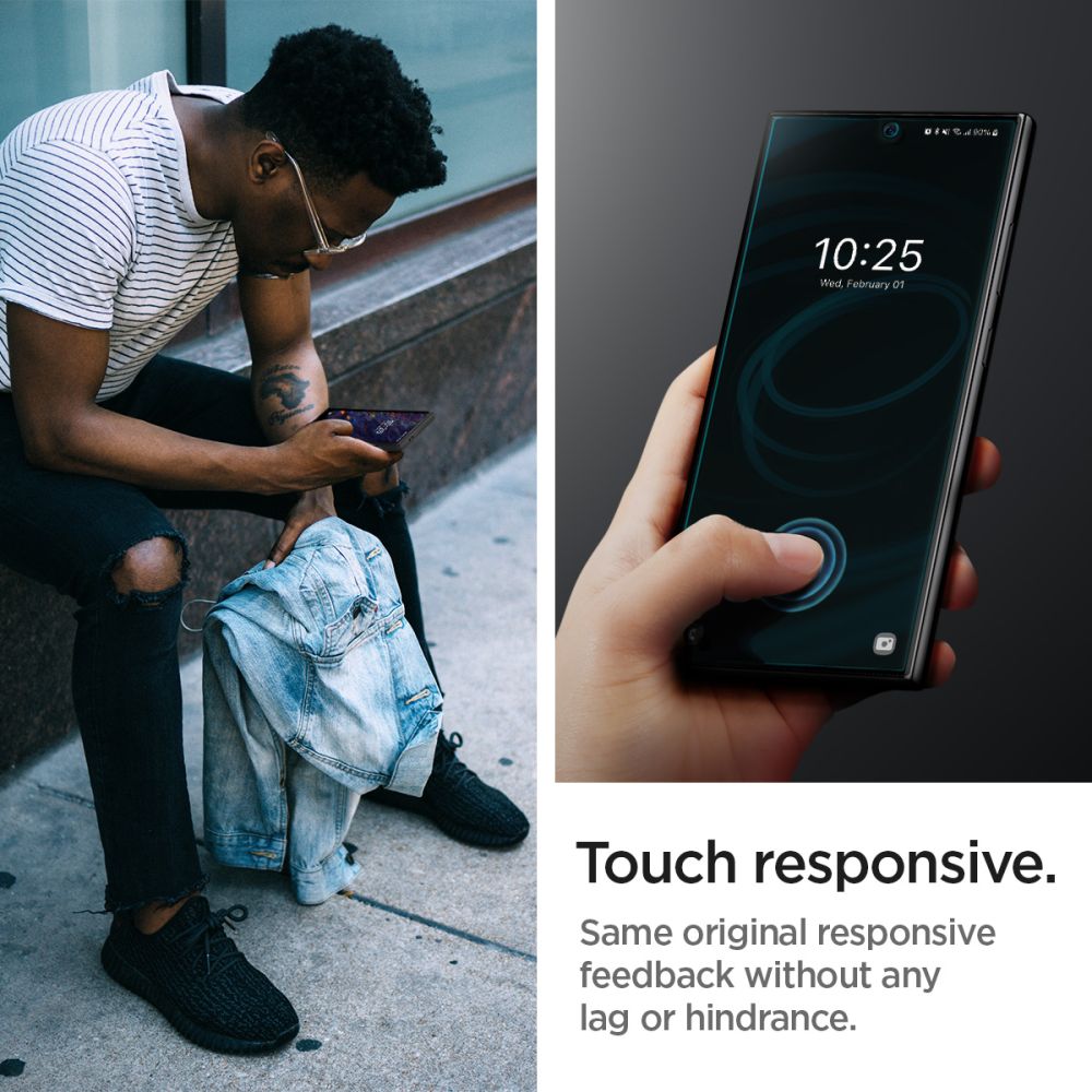 Ochranná fólia Spigen Neo Flex na displej pre Samsung Galaxy S24 Ultra S928, Plast, Sada 2 kusy