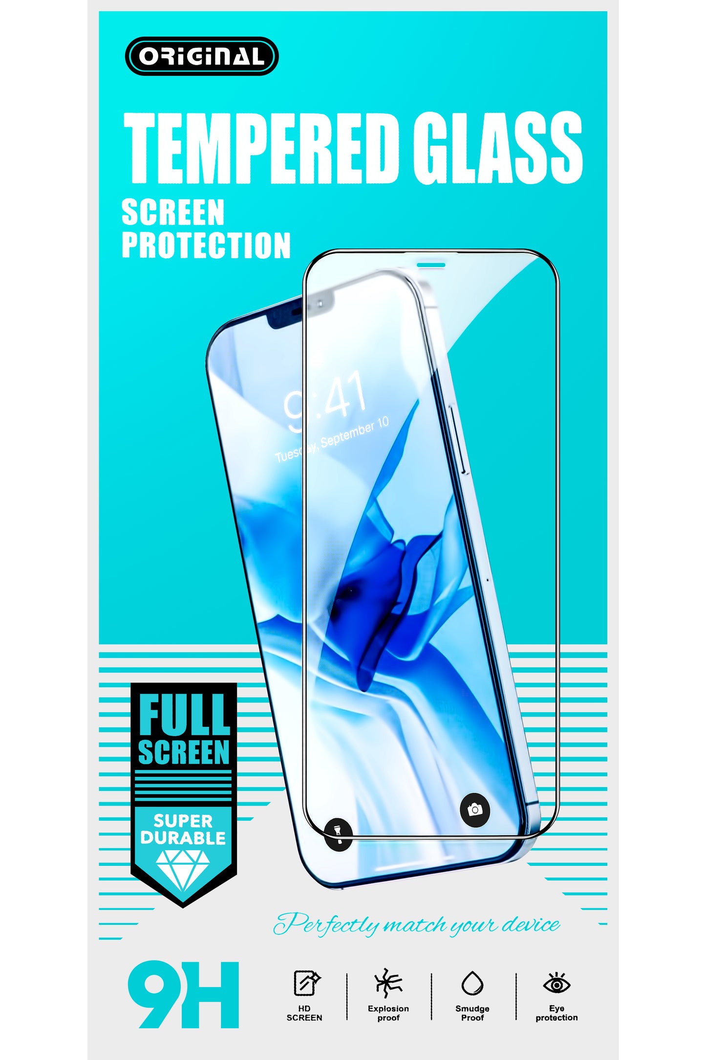OEM ochranná fólia na displej pre Samsung Galaxy A32 5G A326, tienené sklo, plné lepidlo, 21D, čierna