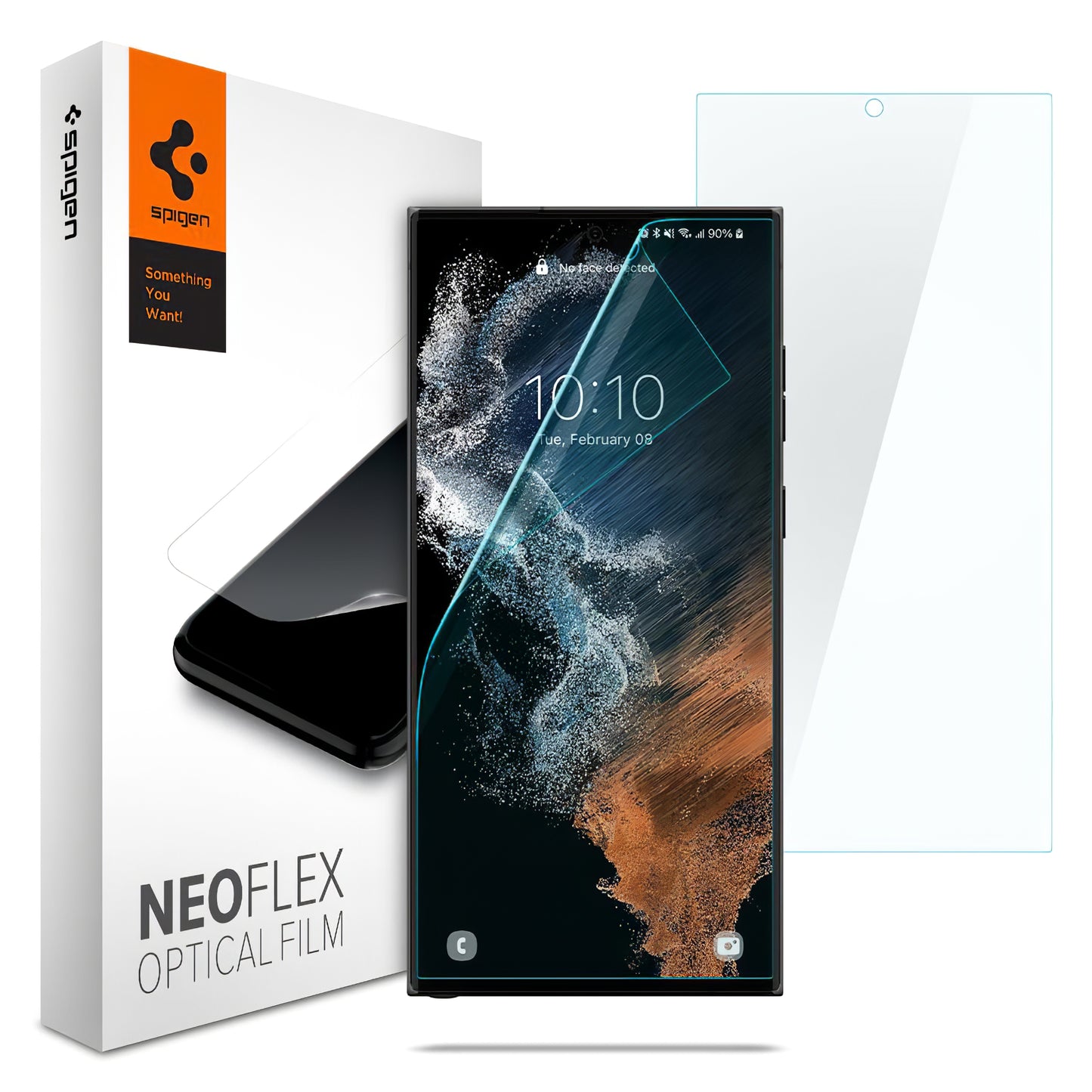 Ochranná fólia na displej Spigen Neo Flex pre Samsung Galaxy S22 Ultra 5G S908, Plast, Sada 2 kusy AFL04137