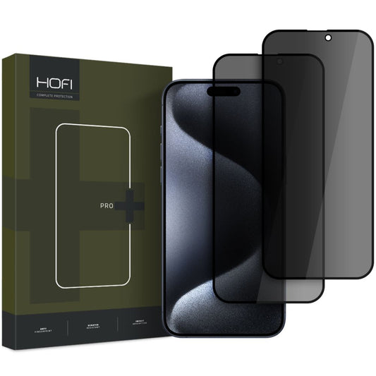 Ochranné sklo HOFI Glass PRO+ pre Apple iPhone 16 Pro, ochranný štít, plne lepené, sada 2 ks, 2,5D