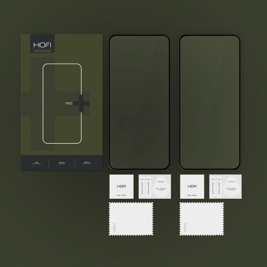 HOFI Glass PRO+ Screen Protector pre Xiaomi 14T Pro / 14T, ochranné sklo, plné lepidlo, sada 2 ks, 2,5D, čierna