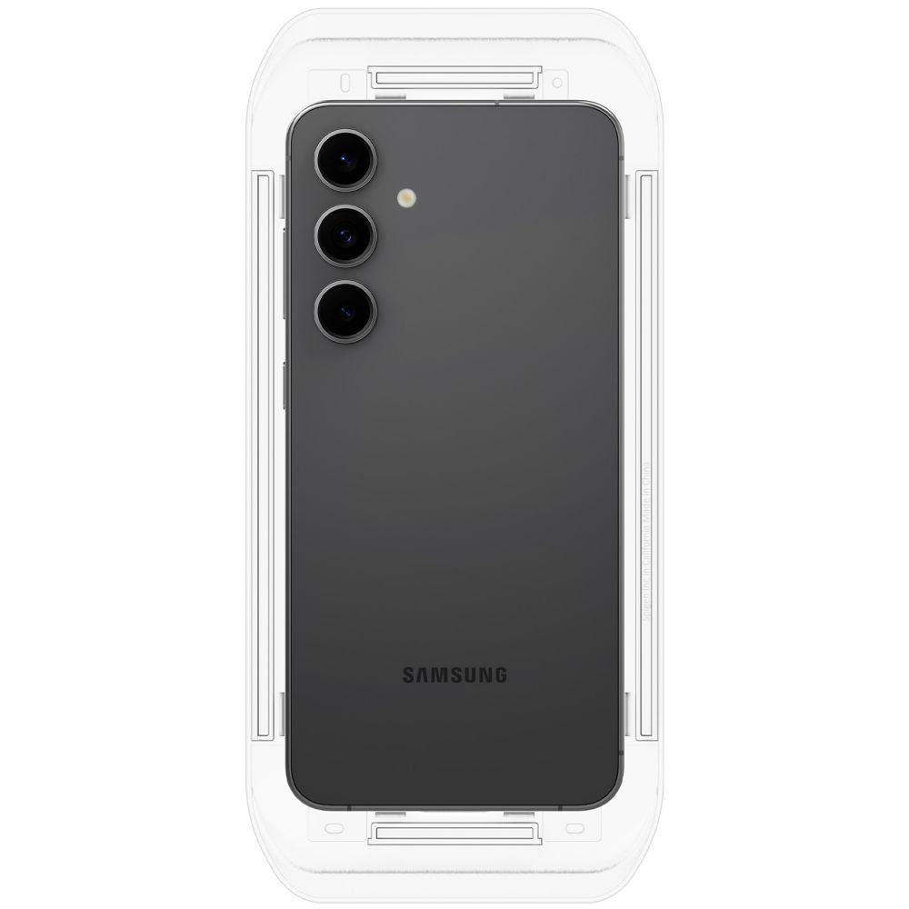 Ochranná fólia na displej Spigen GlastR EZ FIT pre Samsung Galaxy A56 A566 / S24 FE S721, Tvrdené sklo, Plné lepenie, Sada 2 kusy AGL08729