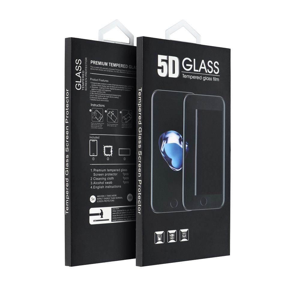 Ochranná fólia Matte OEM pre Apple iPhone 17, Tvrdené sklo, Full Glue, 5D, Čierna
