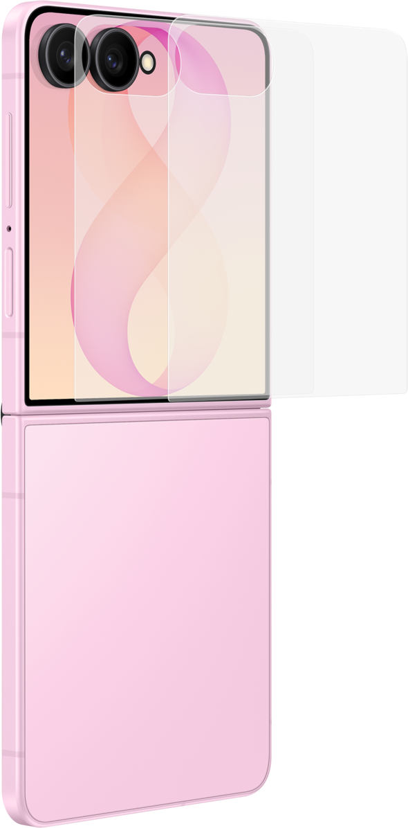 Ochranná fólia na vonkajší displej Samsung proti odleskom pre Galaxy Z Flip8 F776, plast, sada 2 kusy EF-UF776CTEGWW