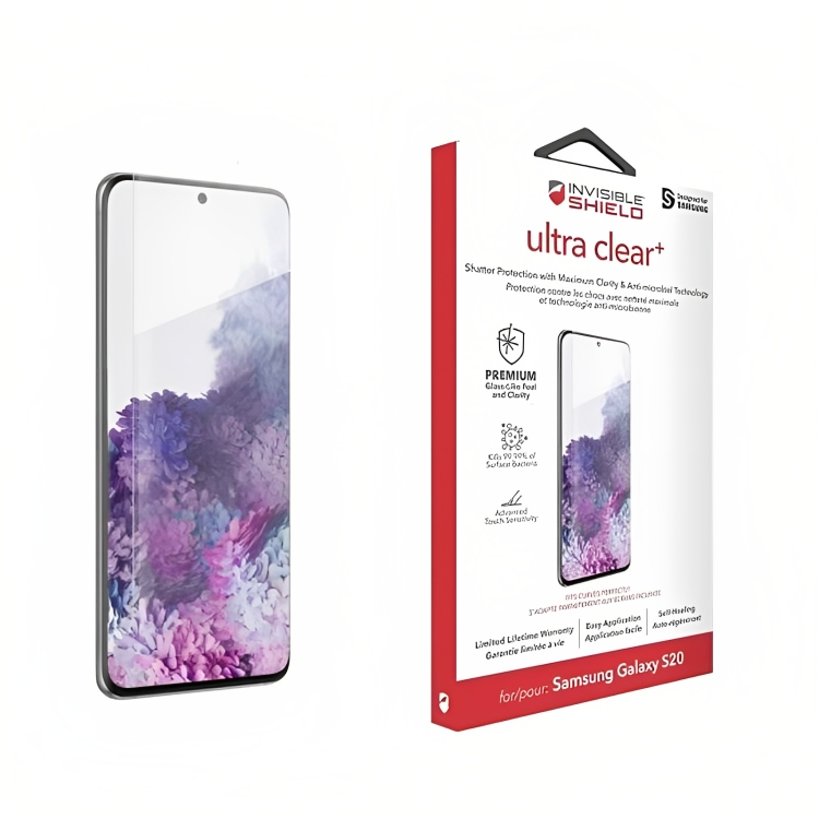 Ochranná fólia na displej Zagg Ultra Clear+ pre Samsung Galaxy S20 G980, Plast 200204858