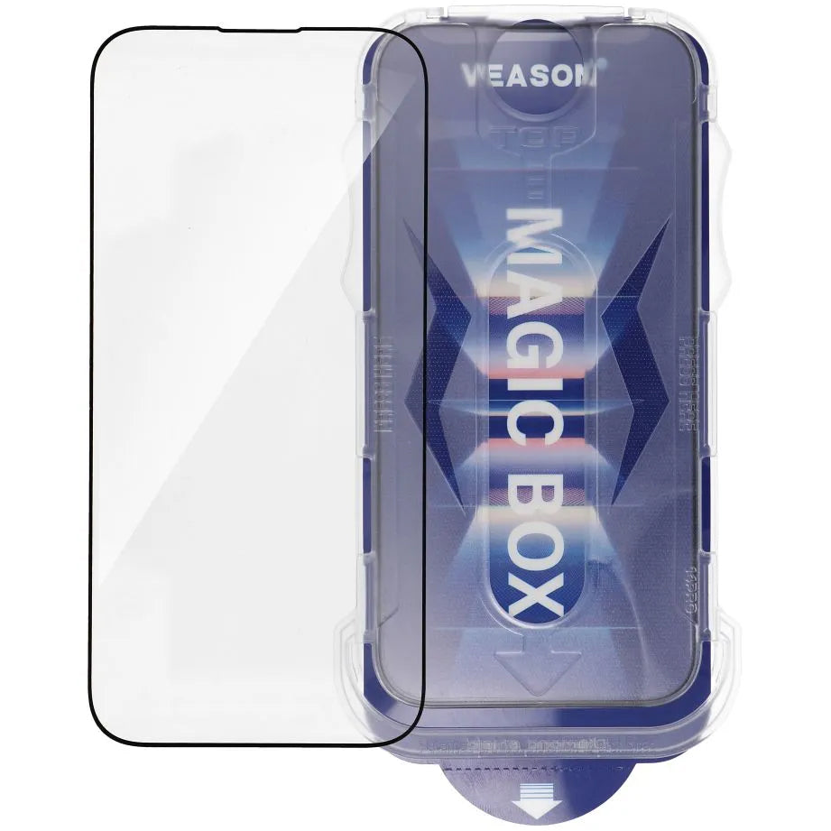 Veason Screen Protector pre Apple iPhone 14 Plus / 13 Pro Max, ochranné sklo, plné lepidlo, 6D, čierna