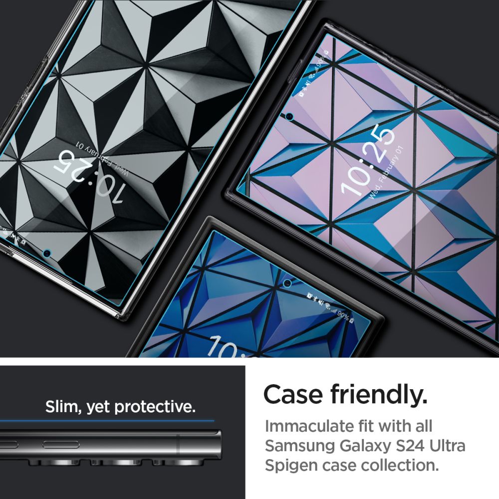 Ochranná fólia Spigen Neo Flex na displej pre Samsung Galaxy S24 Ultra S928, Plast, Sada 2 kusy