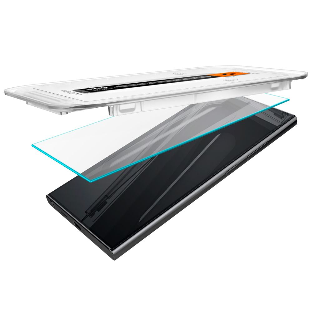 Spigen EZ FIT Screen Protector for Samsung Galaxy S24 Ultra S928, Glass Shielded, Full Glue, Set 2 pieces