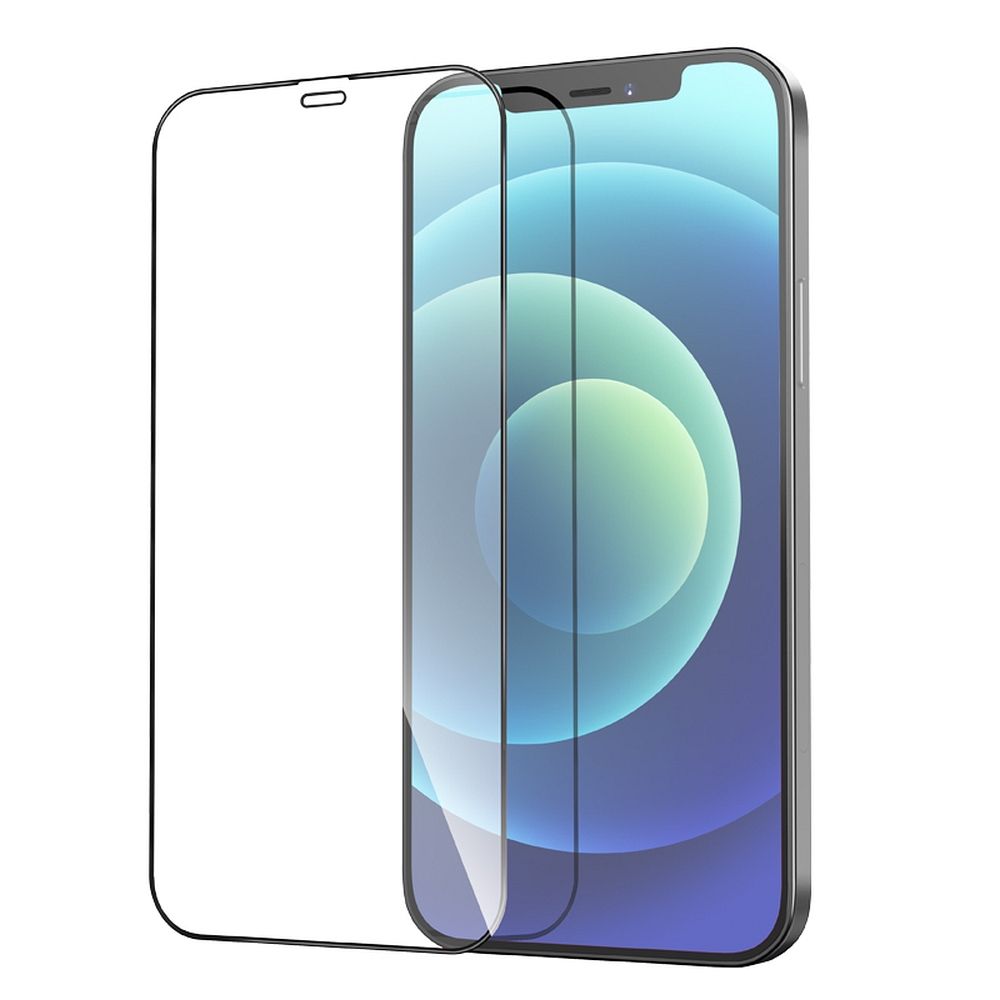 Ochranná fólia HOCO na displej pre Apple iPhone 12 Pro Max, Tvrdené sklo, Full Glue, Sada 25 kusov, Čierna