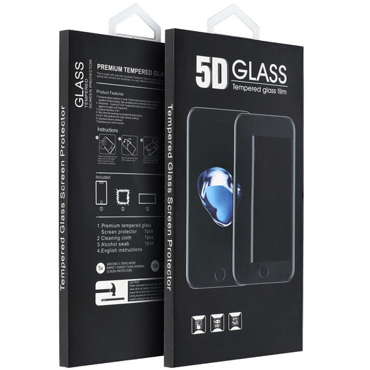 OEM ochranná fólia na displej pre Apple iPhone 16 Pro, tienené sklo, plné lepidlo, 5D, čierna