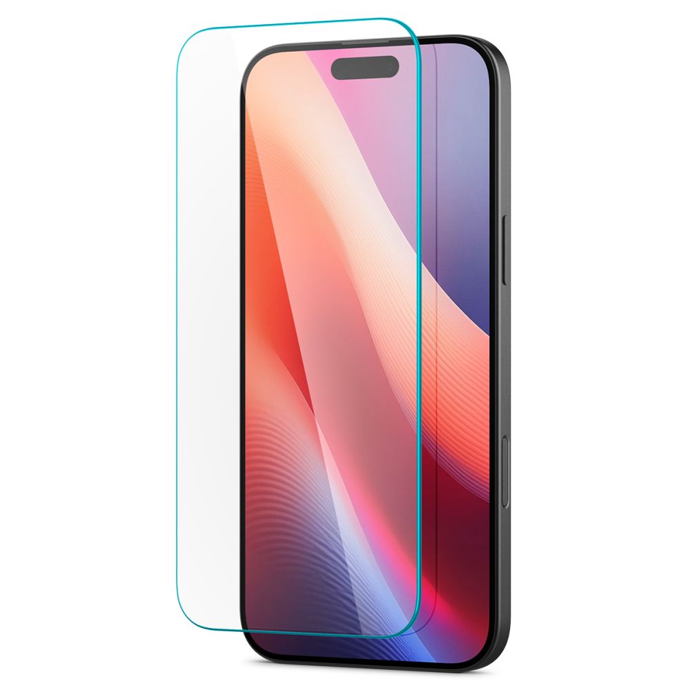 Ochranná fólia na displej Spigen GlastrR Slim HD pre Apple iPhone 16 / 15, Kalené sklo, Full Glue, 2.5D AGL06910
