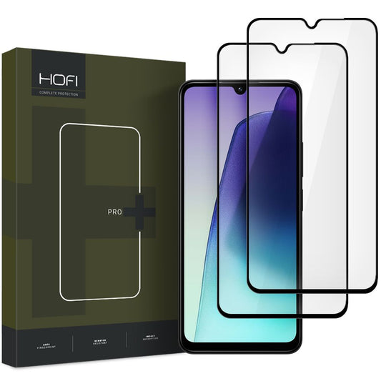 Ochranné sklo HOFI Glass PRO+ pre Xiaomi Redmi 14C, tienené sklo, plné lepidlo, sada 2 ks, 2,5D, čierne