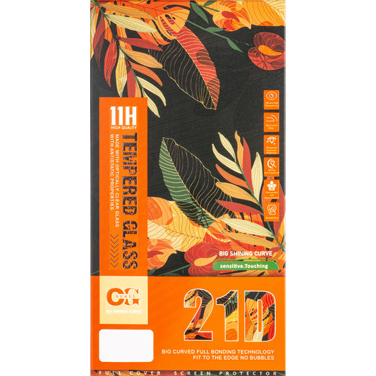 OEM ochranná fólia na displej pre Xiaomi Redmi Note 13 5G, ochranné sklo, plné lepidlo, 21D, čierna