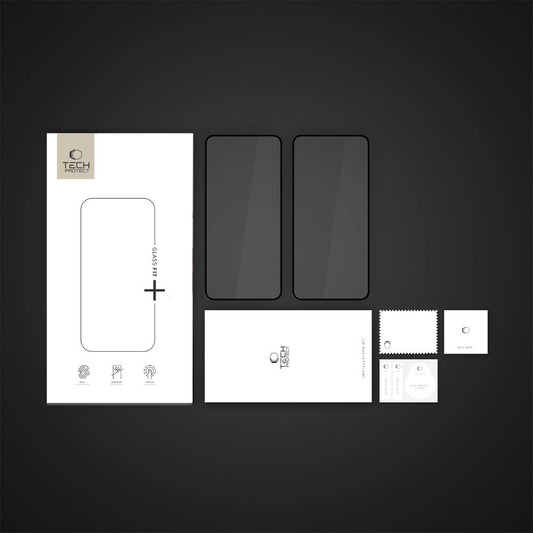 Ochranná fólia na displej Tech-Protect FIT+ pre Xiaomi Poco X7 Pro, Kalené sklo, Full Glue, Sada 2 kusy, 2.5D