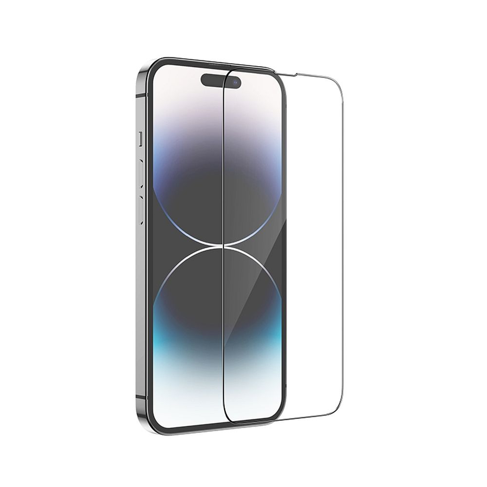 Ochranná fólia HOCO na displej pre Apple iPhone 14 Pro, Tvrdené sklo, Full Glue, Sada 10 kusov, Čierna