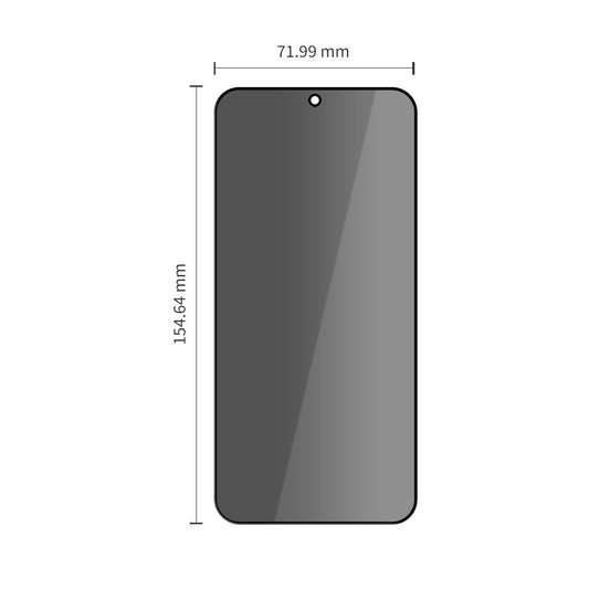 Ochranná fólia na displej Privacy Tech-Protect Spy+ pre Samsung Galaxy S26 Plus S947, Tvrdené sklo, Full Glue, Sada 2 kusy