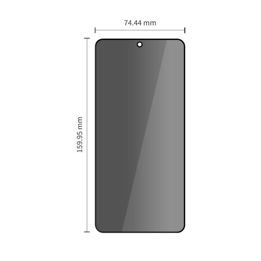 Ochranná fólia na displej Privacy Tech-Protect Spy+ pre Samsung Galaxy S26 Ultra S948, Tvrdené sklo, Full Glue, Sada 2 kusy