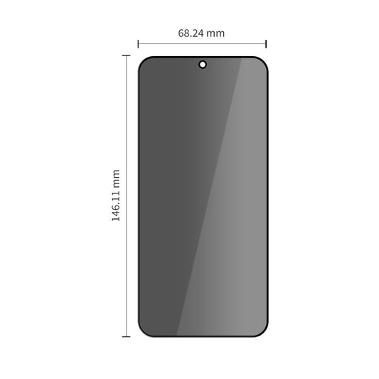 Ochranná fólia na displej Privacy Tech-Protect Spy+ pre Samsung Galaxy S26 S942, Tvrdené sklo, Full Glue, Sada 2 kusy