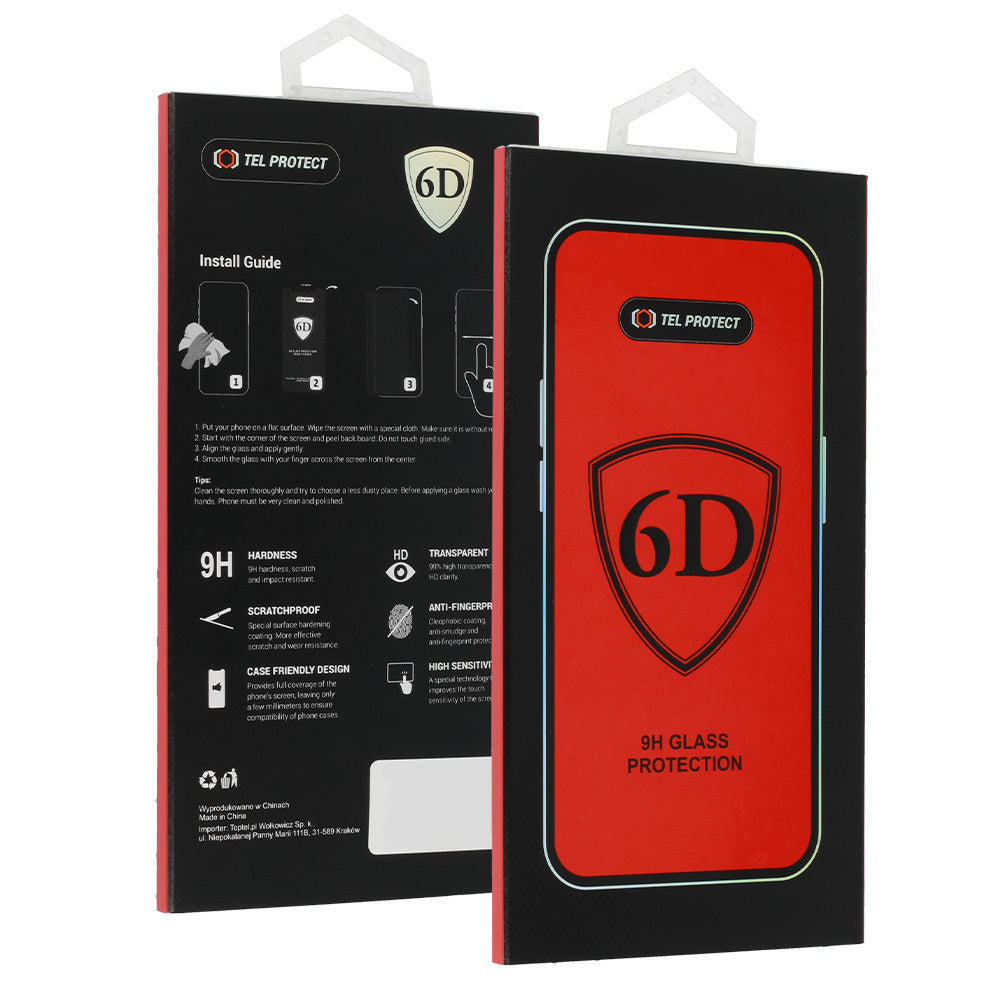OEM ochranná fólia na obrazovku pre Samsung Galaxy S26 Plus S947, tvrdené sklo, plné lepidlo, 6D, čierna