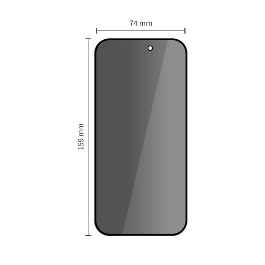 Ochranná fólia na displej Privacy Tech-Protect Spy+ pre Apple iPhone 17 Pro Max / 16 Pro Max, tvrdené sklo, plné lepenie, sada 2 kusy