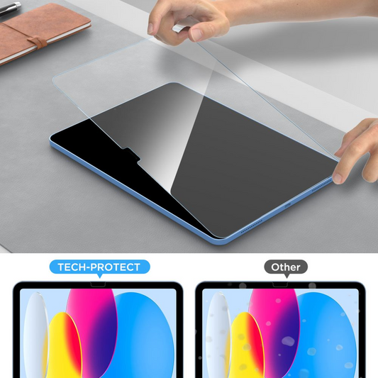 Ochranná fólia na displej Tech-Protect FIT+ pre Samsung Galaxy Tab S10 FE+, Tvrdené sklo, Full Glue, Sada 2 kusy, 2.5D