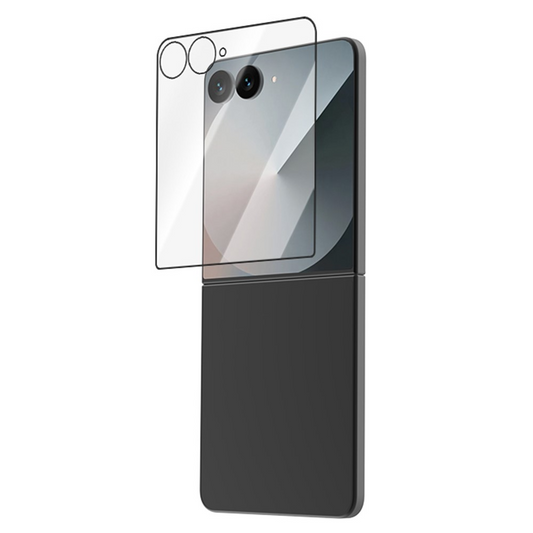 Ochranná fólia na vonkajší displej Lereach pre Samsung Galaxy Z Flip8 F776 / Galaxy Z Flip7 F766, tvrdené sklo, plné lepidlo, sada 2 kusy, čierna
