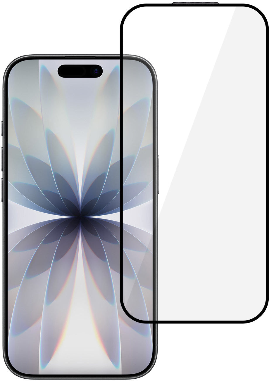 Ochranná fólia na displej Tel Protect 10X HD DLC Diamond Coating pre Apple iPhone 17 / 16 Pro, tvrdené sklo, celoplošné lepenie, čierna