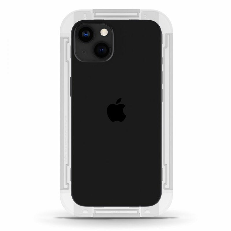 Ochranná fólia na displej Spigen GlastR EZ FIT pre Apple iPhone 17e / 16e / 14 / 13 Pro, Kalené sklo, Full Glue, Sada 2 kusy AGL03385