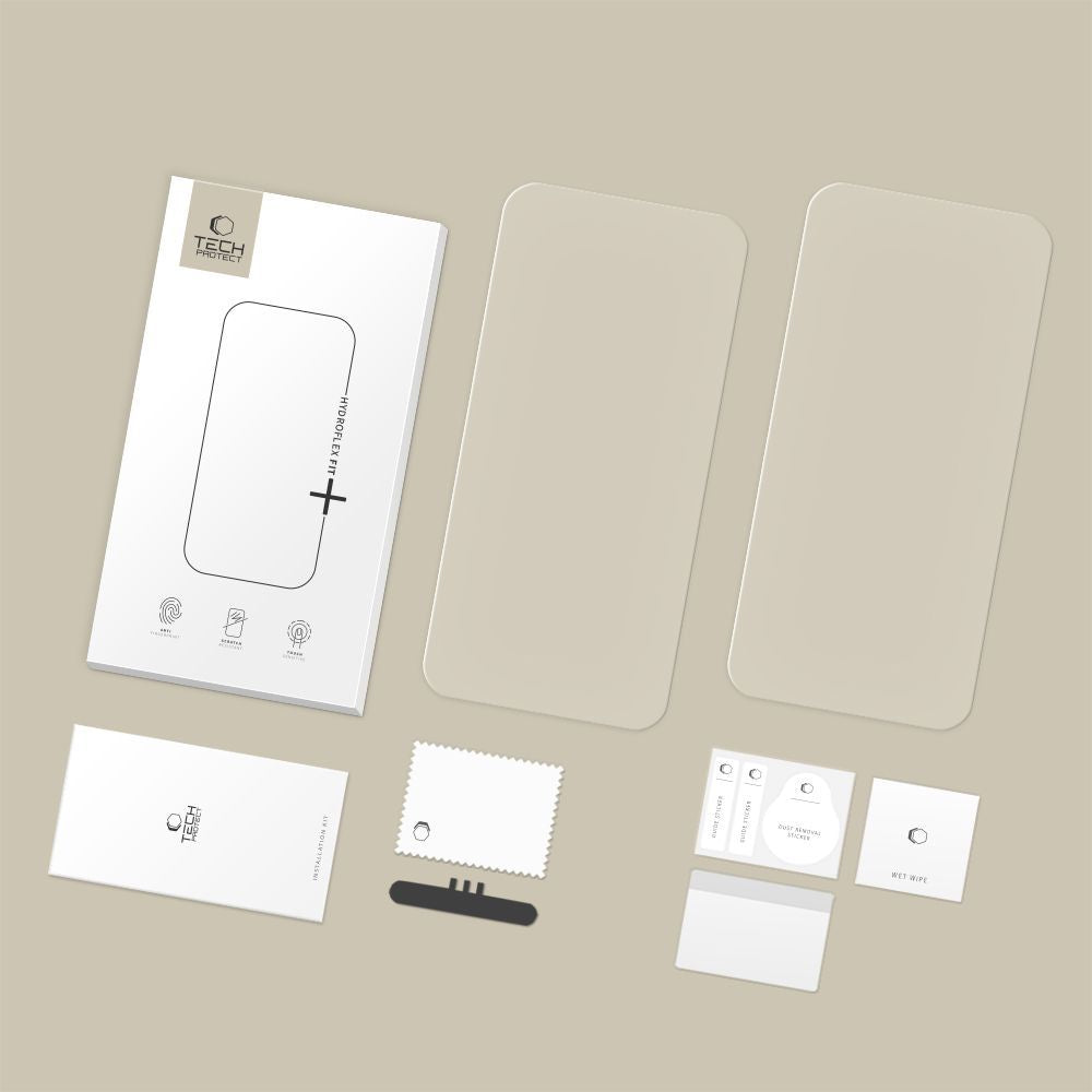 Ochranná fólia na displej Tech-Protect Hydro Flex+ pre Xiaomi Poco M8 Pro / Redmi Note 15 Pro+ 5G, Plast, Sada 2 kusy