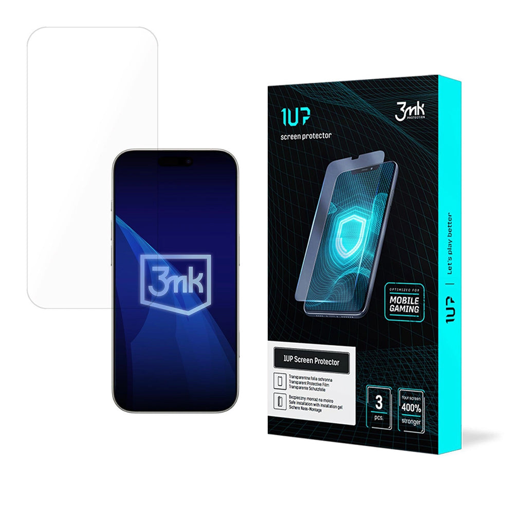 3MK 1UP Screen Protector for Apple iPhone 17, Plastic, Set of 3 Pieces