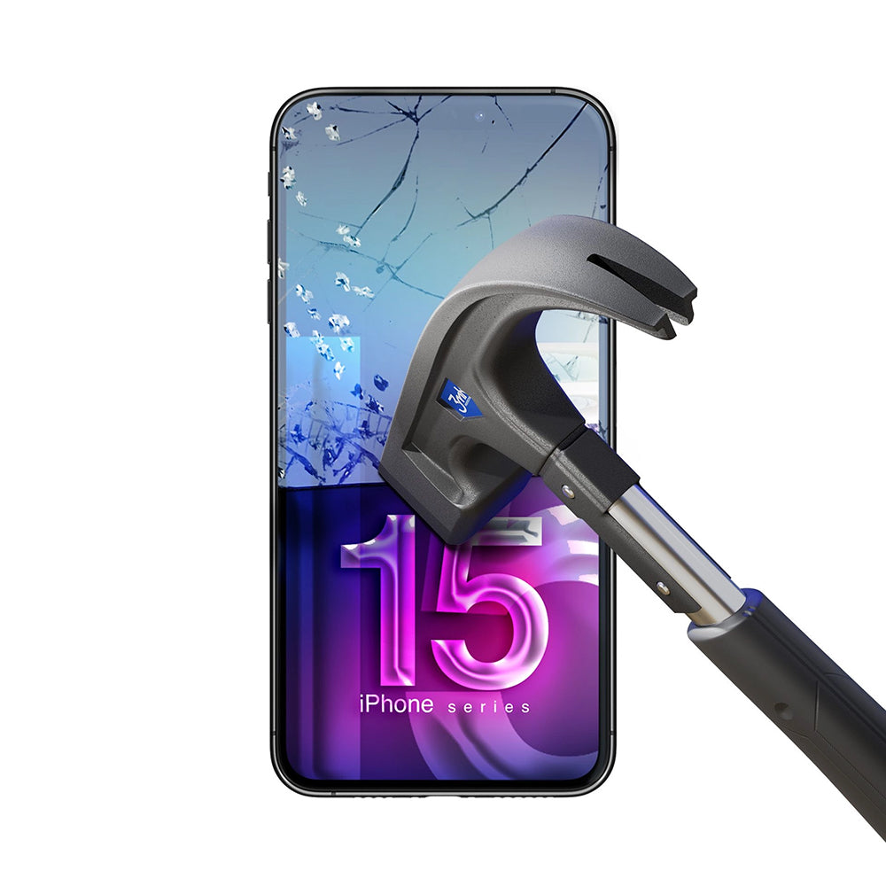 Ochranná fólia na displej 3MK FlexibleGlass pre Apple iPhone 15, flexibilné sklo, plné lepidlo
