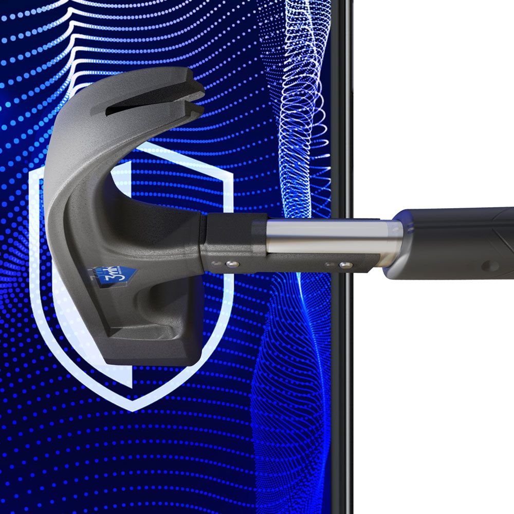 Ochranná fólia na displej 3MK FlexibleGlass Pro pre Samsung Galaxy S24 S921, flexibilné sklo, plné lepidlo, čierna