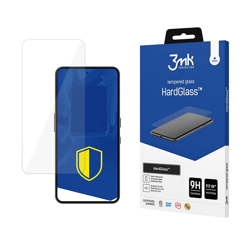 Ochranná fólia na displej 3MK HardGlass pre Nothing Phone (3a) Lite, Kalené sklo, Full Glue