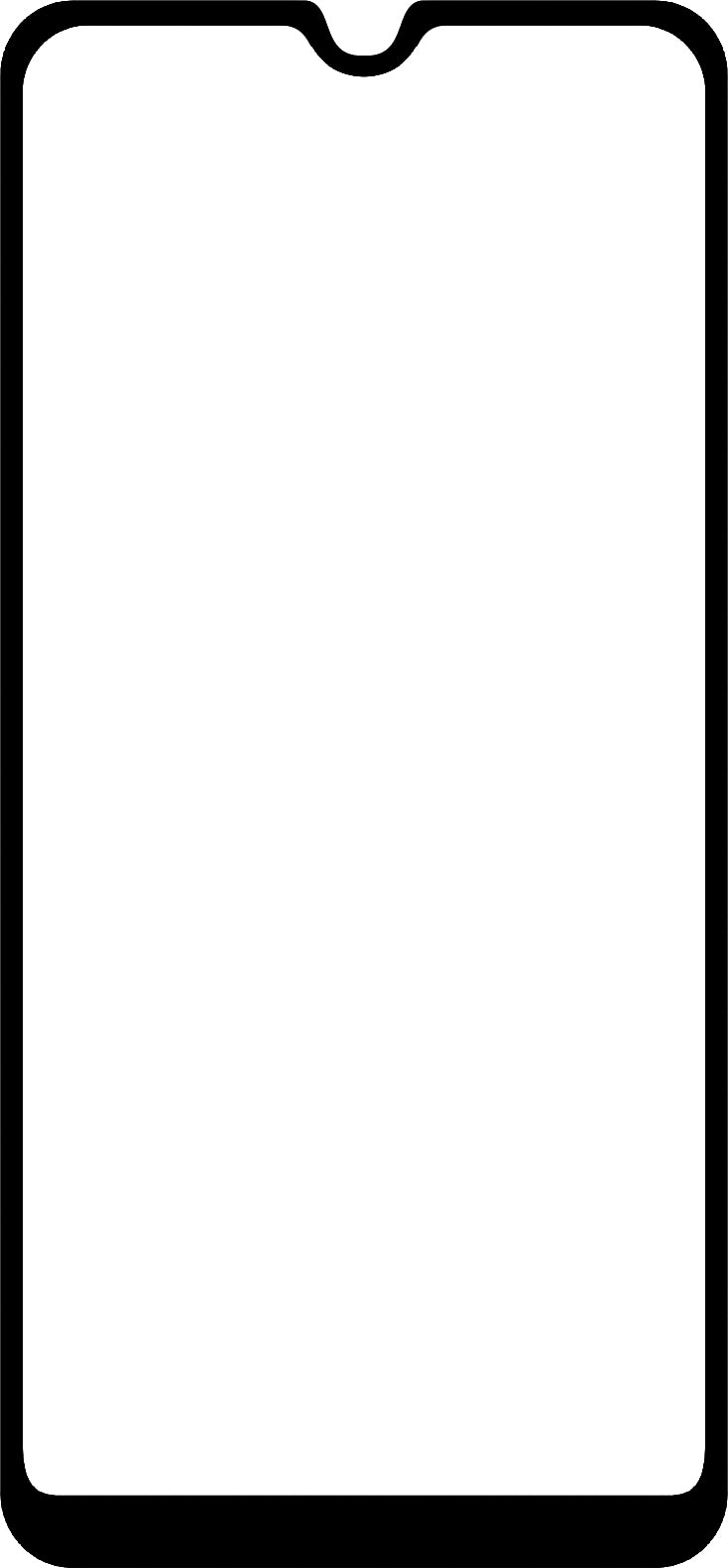 BLUE Shield Screen Protector pre Samsung Galaxy A20e A202, ochranné sklo, plne priľnavé, vhodné do puzdra, čierne