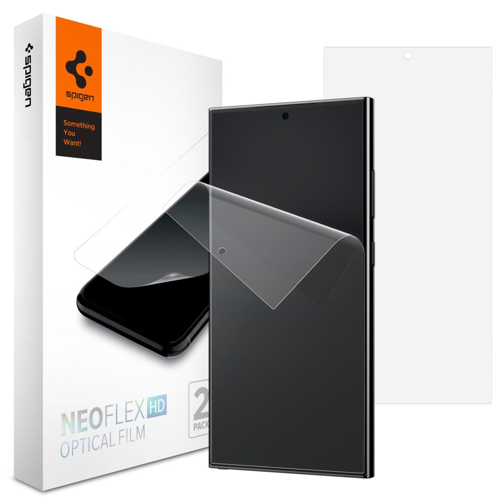 Ochranná fólia Spigen Neo Flex na displej pre Samsung Galaxy S24 Ultra S928, Plast, Sada 2 kusy