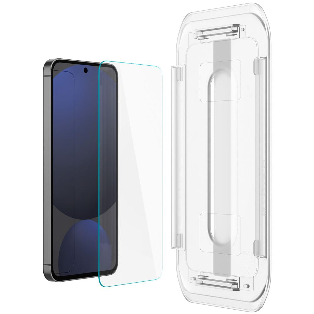 Ochranná fólia na displej Spigen GlastR EZ FIT pre Samsung Galaxy A56 A566 / S24 FE S721, Tvrdené sklo, Plné lepenie, Sada 2 kusy AGL08729