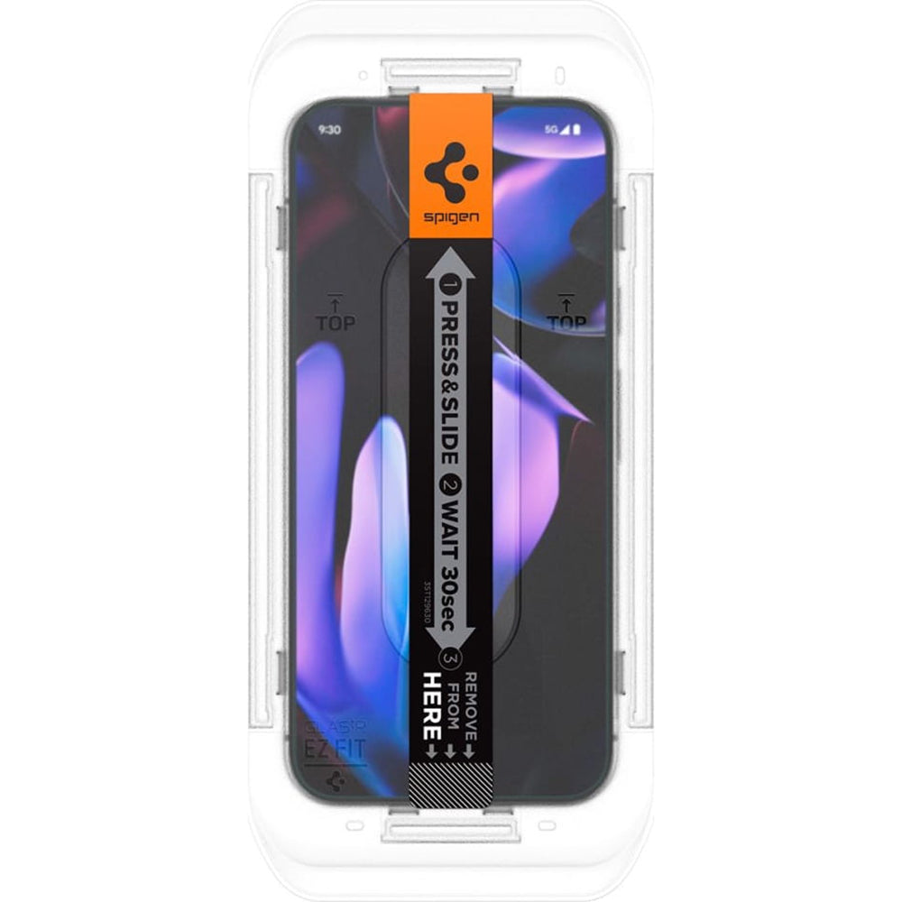 Spigen GlastR EZ FIT Screen Protector for Google Pixel 9 Pro XL, Tempered Glass, Full Glue, Set of 2 pieces AGL08445