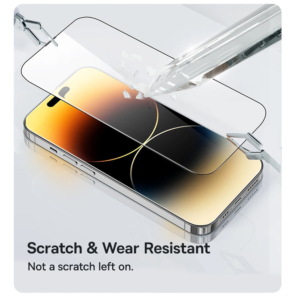 Ochranná fólia na displej Anank 5X Reinforced pre Apple iPhone 17, Kalené sklo, Full Glue, 2.5D, Čierna