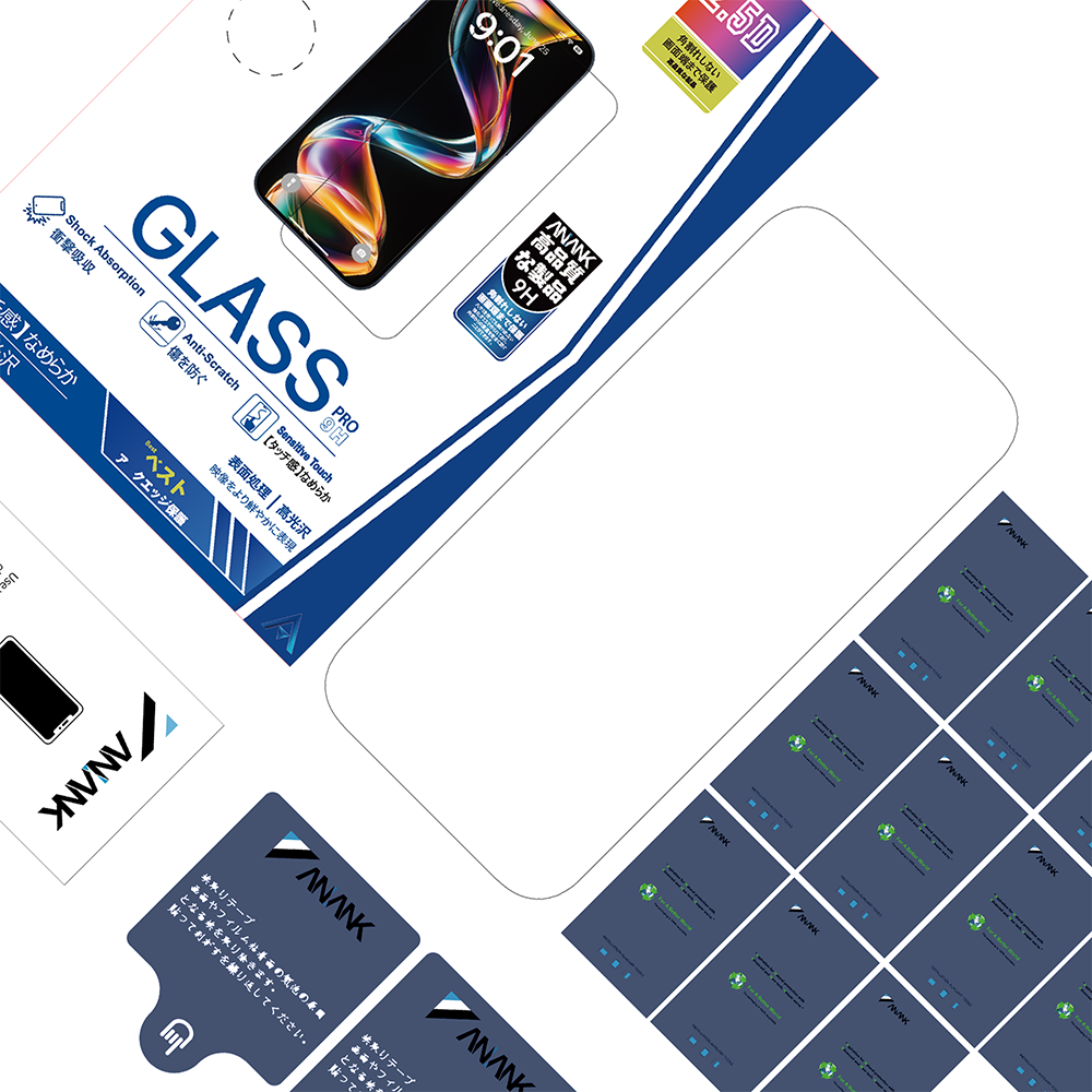 Ochranná fólia na displej Anank 5X Reinforced pre Apple iPhone 17, Kalené sklo, Full Glue, 2.5D, Čierna